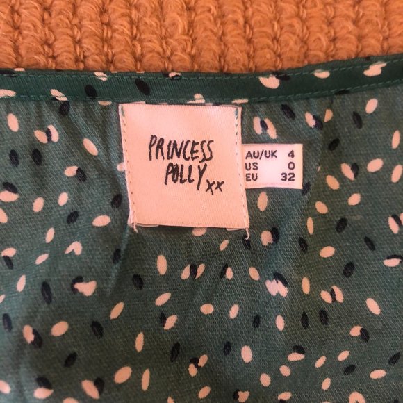 Princess Polly Melvin Top Green Size 0 - Picture 6 of 7